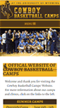 Mobile Screenshot of cowboybasketballcamps.com